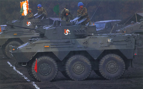 图文：训练的87式装甲侦察车