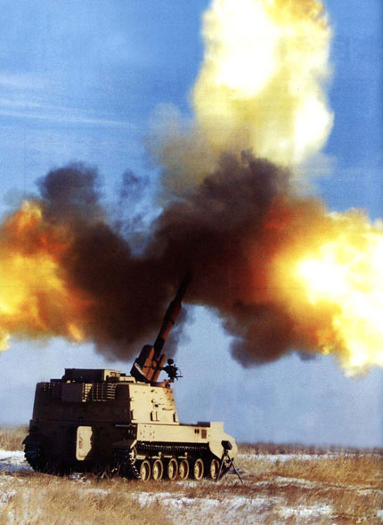 中韩日三国新式自行榴弹炮战力对比(组图)