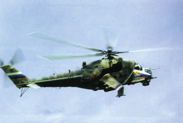 图文：俄陆军航空兵装备的米-24P武装直升机