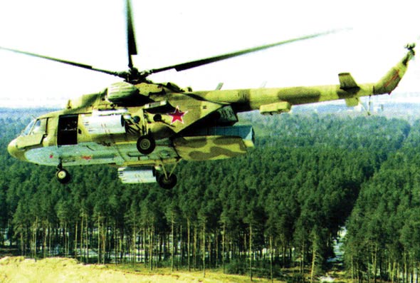 图文：米-8改型武装直升机