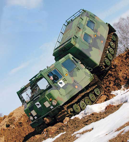 瑞典军方增购52辆Bv206S型装甲全地形车(图)