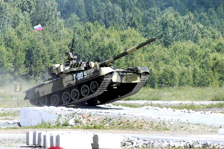 图文：T－80U坦克性能展示