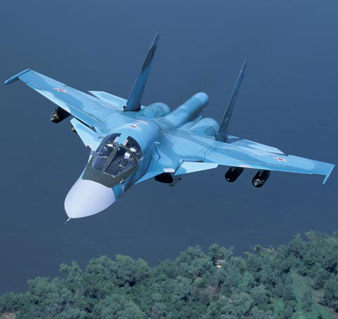 图文:俄新式苏-34型前线轰炸机