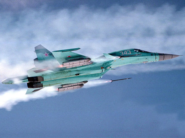 俄新型苏-34可打击2000公里半径内任何目标