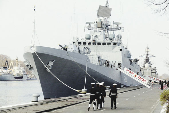 印度再订购3艘俄制克里瓦克级隐身护卫舰(图)