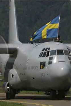 瑞典空军实施C-130运输机现代化改进(图)