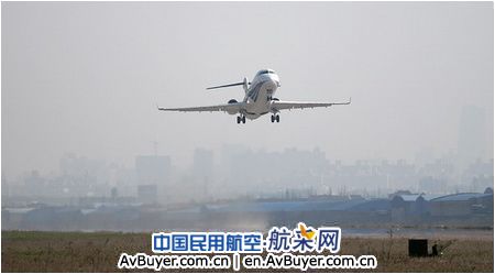航采网：中国商飞ARJ21-700支线飞机进行第二次试飞